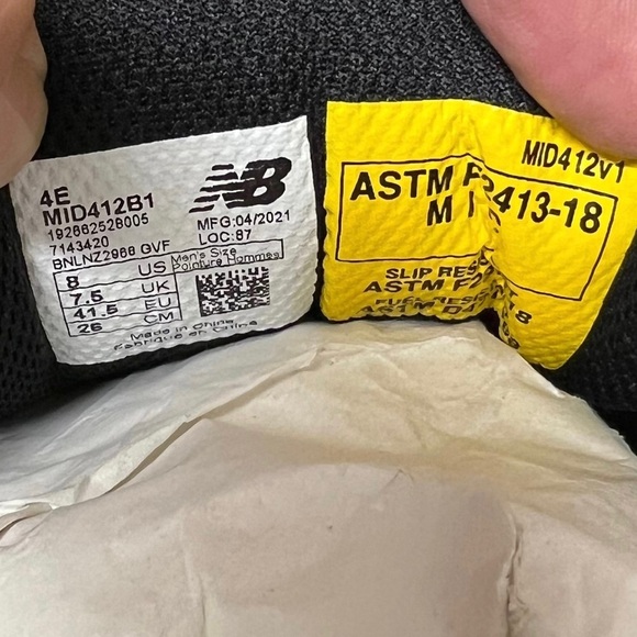 New Balance Men’s Work Travail Shoes Size 8 NWT - Picture 7 of 9